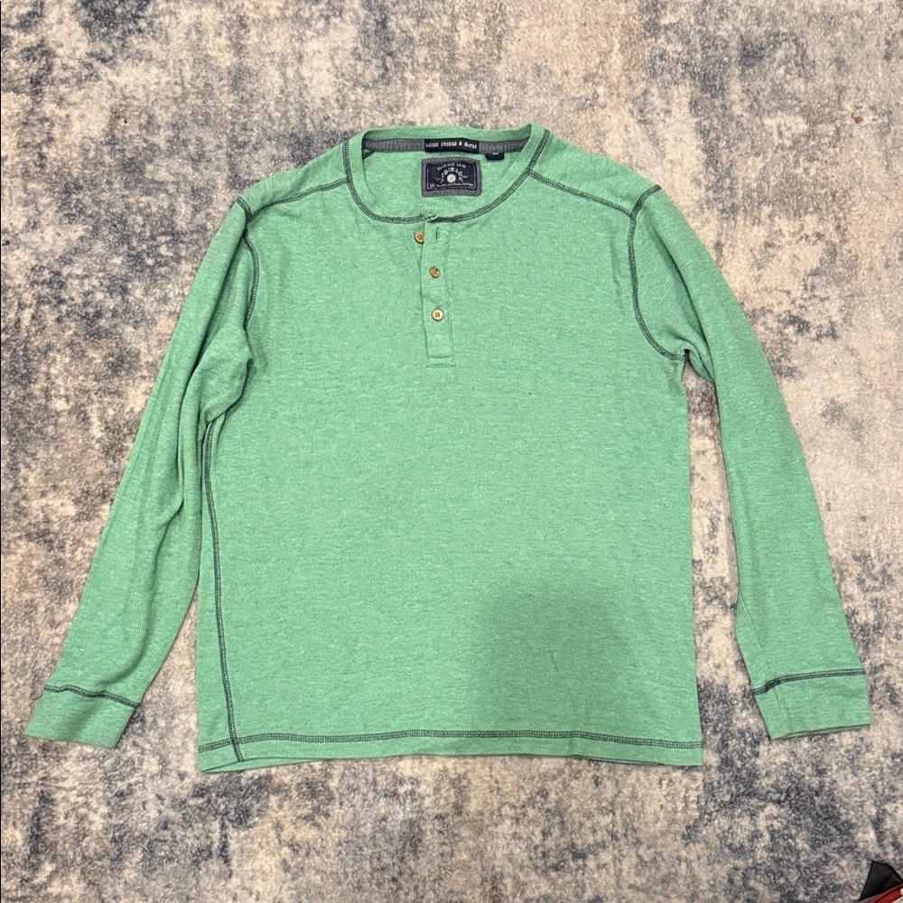 Vintage 1946 Green Henley Shirt
